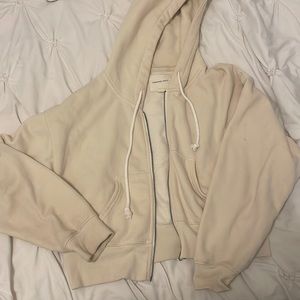 cream cropped jacket